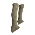thumbnail image 6 of freneci Figure Skating Leg Warmers Skating Socks Soft Keep Warm High Footless Socks Knit Long Leg Warmers for Training Winter Workout, 6 of 8