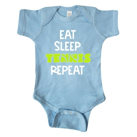 

Inktastic Eat Sleep Tennis Repeat Gift Baby Boy or Baby Girl Bodysuit