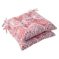 thumbnail image 1 of Pillow Perfect 507200 Summer Breeze Flame Wrought Iron Seat Cushion (Set of 2), 1 of 2