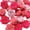 B, variant on 24ps/lot Flowers heads Set,Gradient Simulation Roses Scrapbook Roses Buds,Artificial self-adhesive Cloth Roses heads for Decorative Wreath Applique Toys DIY Supplies Kid's Toys Gifts