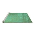 thumbnail image 2 of Ahgly Company Machine Washable Indoor Rectangle Abstract Turquoise Blue Contemporary Area Rugs, 8' x 12', 2 of 4