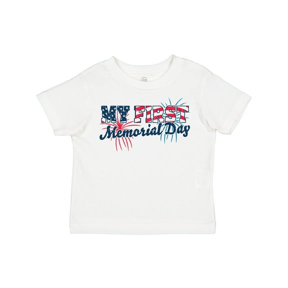 Inktastic My First Memorial Day Grunge with Fireworks Boys or Girls Toddler T-Shirt