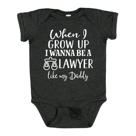 

Inktastic Future Lawyer Like Daddy Gift Baby Boy or Baby Girl Bodysuit