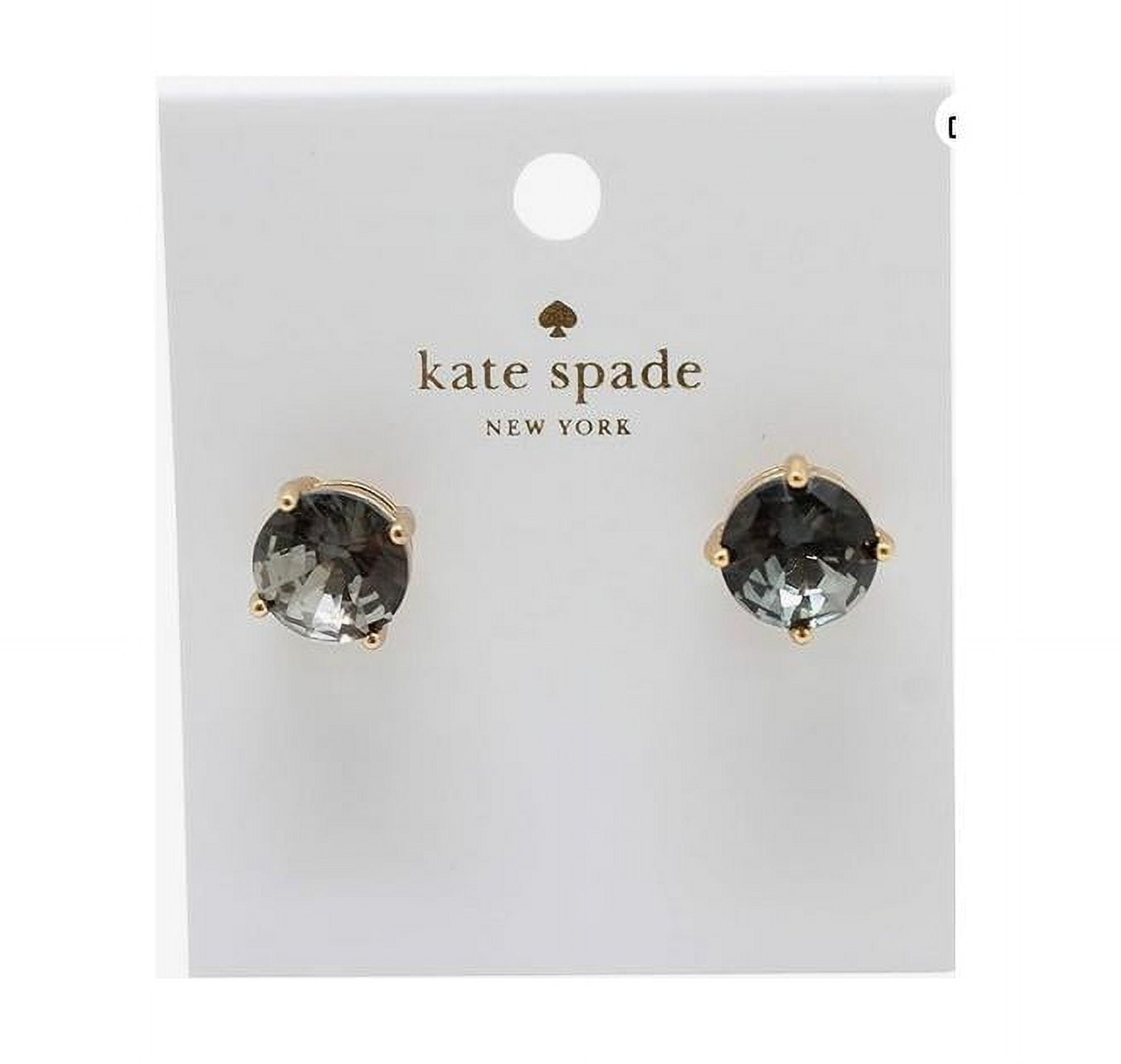 Kate Spade New York Women's Gumdrop Stud Earrings in Black Diamond