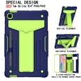 thumbnail image 4 of Galaxy Tab S6 Lite 10.4" Case (SM-P610/P615/P613/P619), Epicgadget Hybrid Shockproof Rugged Drop Protection Cover with Kickstand for Samsung Galaxy Tab S6 Lite 10.4 Inch 2020/2022 (Navy Blue/Green), 4 of 5