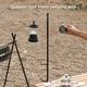 thumbnail image 5 of Wosthever Kit de soporte de linterna de gancho de rotación de 270 grados plegable para poste de lámpara de camping carpas Negro Cabeza única, 5 of 6