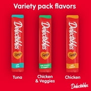 Hartz Delectables Squeeze Up Variety Packs Interactive Lickable Wet Cat Treats, 20 Count