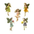 5Pcs Fairies Statue Set ,Fairy Garden Figurines DIY Landscape Scene