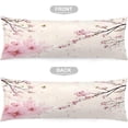 thumbnail image 4 of Cherry Blossoms Body Pillow Cover Pink Flowers Cherry Blossom Cushion Long Pillowcase with Zipper Floral Pillow Covers Decorative Soft Large Bedding Pillow Cases for Couch 20"x54", 4 of 6