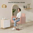 thumbnail image 2 of UBesGoo Hydraulic Salon Chair with Memory Foam Seat, Adjustable Height, Pink, 2 of 9