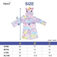 thumbnail image 5 of Unicorn Bathrobes For Baby Robe Toddler Hooded Bathrobe Sleepwear For Baby and Toddler | Unicorn Star, Size Large, 5 of 6