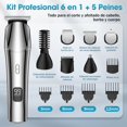 thumbnail image 2 of Maquina para Cortar Cabello, 17 En 1 Cortadora de Cabello para Hombre, Recargable Rasuradora Electrica Hombre con Recortadora de Barba, IPX7 Impermeable, Cortapelos Inal&aacute;mbrico y 5 Peines G, 2 of 8