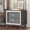 Gray, variant on Oufan Mid Century Nightstand with 2 Drawers, Upholstered Nightstand with Storage, Bedside Table End Table with Silver Glitter Strip & Metal Legs for Bedroom, Living Room, Easy Assembly, Gray