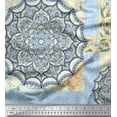 thumbnail image 1 of Soimoi Modal Satin Fabric Floral & Mandala Patchwork Print Sewing Fabric Yard 42 Inch Wide, 1 of 1