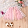 thumbnail image 4 of Avrnliq Pink Sparkly Girls Tutu Skirt, Multi-Layered Gradient Tulle Princess Skirt with Satin Bow, Soft Elastic Waist Skirt for Kids Girls Aged 2-10 Years,Size 5 T, 4 of 9