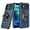 Blue, variant on For Apple iPhone 14 (6.1") Hybrid Dual Layer with Rotate Magnetic Ring Stand Holder Kickstand, Rugged Shockproof Cover ,Xpm Phone Case [ Black ]