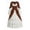 Brown, variant on Anmrize Renaissance Bow Decor Gown, Tiered Cake Skirt Dress, Long Sleeve Historical Costume, Women's Victorian Renaissance Dress Bow Decor Tiered Skirt Long Sleeve Costume Gown, Wine XL
