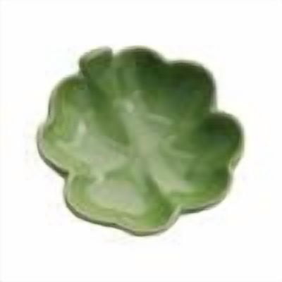 Qholemyo Shamrock Decor St Patricks Day Ceramic Tray St Patricks Day Table Decor Storage Supply