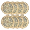 thumbnail image 1 of 8 Pack Bamboo Paper Plate Holders, 10 Inches Reusable for Dinner Plates Hand Woven Wicker Paper Plat, 1 of 5