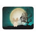 thumbnail image 1 of Carolines Treasures BB2267RUG Halloween Scary Papillon Sable & White Machine Washable Memory Foam Mat, 1 of 4