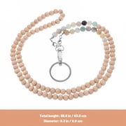DESIGNICE Beaded Lanyard for ID Badges,Necklace Strap for Convenience