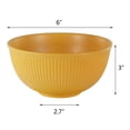 thumbnail image 4 of Yellow Cereal Bowls 8 Pieces , Unbreakable Wheat Straw Bowls, Microwave and Dishwasher Safe Reusable Bowls Set, for Ramen, Soup, Salad and more (22oz), 4 of 5