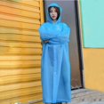 thumbnail image 4 of Poncho de Pluie à Capuche pour Adultes (Blanc), 4 of 7