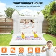 thumbnail image 5 of 8' x 10' 100% Vinyl White Bounce House with Ball Pit and Air Blower, 5 of 7