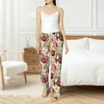 thumbnail image 6 of Lsque Tulips Flowers Print Women's Pajama Pants, Lounge Pant - Comfortable Home Wear,Elastic Waistband, Stylish Design-XX-Large, 6 of 9