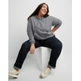 thumbnail image 5 of Hanes Originals Women’s French Terry Cropped Hoodie (Plus Size) Black 50R PE Heather 4X, 5 of 5