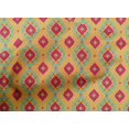 thumbnail image 4 of oneOone Cotton Cambric Fabric Diamond & Swirl Ikat Decor Fabric Printed BTY 56 Inch Wide, 4 of 4
