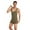 Green, variant on CHUOU Men's Bodysuit Sliding Fitness Shapewear Movement Supporter Wrestling Sweat Leotard