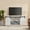 White, variant on viswild 60" Farmhouse TV Stand for TVs up to 65", Barn Door Media Console with Storage, Espresso
