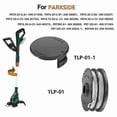 thumbnail image 2 of Compatible For Parkside Lawn Mower 6 Spool + 1 Spool Cap Grass Trimmer Accessories Set, TLP-01 / TLP-01-1, 2 of 4