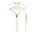 thumbnail image 2 of Unique Bargains 1 Pc Roller Face Massager for Beauty Parlor White Natural Jade Zinc Alloy, 2 of 4