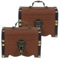 thumbnail image 1 of 2 cajas organizadoras vintage para guardar tesoros, con cerradura, 1 of 6