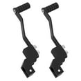 thumbnail image 1 of Luxshiny 2Pcs Black Aluminum Alloy Motorcycle Gear Shift Lever Pegs for Single Gear Shifting Control, 1 of 7