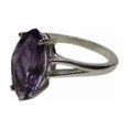 thumbnail image 5 of Natural Amethyst Ring, AAA Amethyst Gemstone Ring, February Birthstone, Designer Ring, Womens Ring, Gold Micron, 925 Sterling Silver, promise Ring, Dainty Minimal Stacking jewelry, Birthday Gift Ring, 5 of 5