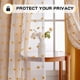 thumbnail image 4 of Cortinas opacas MYSKY HOME, color amarillo, 213 cm, con pompones, 2 paneles, 4 of 9