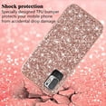 thumbnail image 4 of Compatible with Xiaomi Redmi Note 10 5G Case, Glitter Sparkly Redmi Note 10 5G Phone Case with Slim Silicone Shockproof Protective Bumper Cover for Cute Girls Women (Rose Gold), 4 of 14