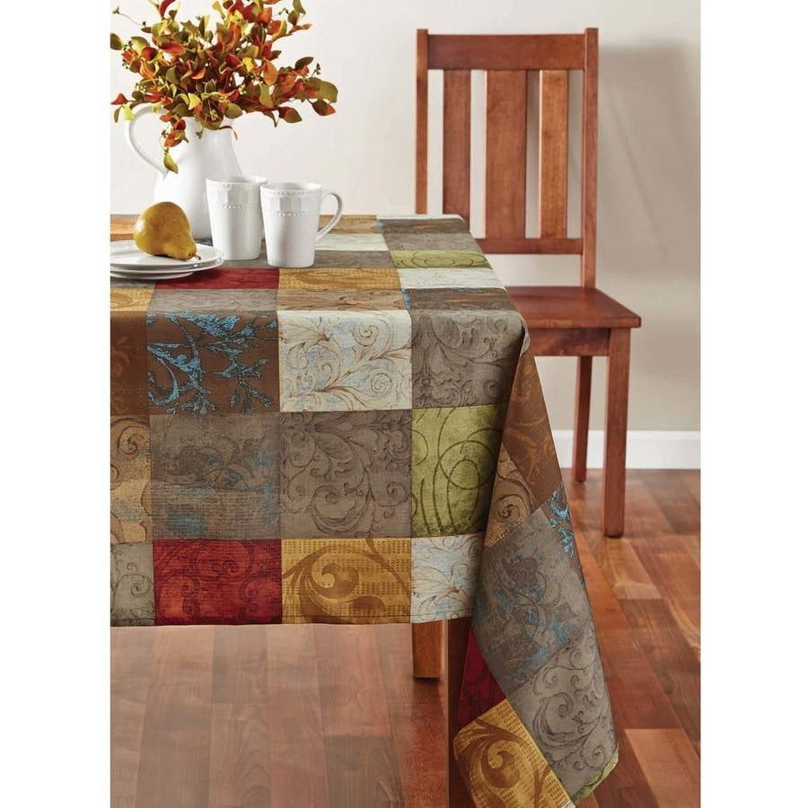 Mainstays Tuscany 60" x 84" Oblong Fabric Tablecloth ...
