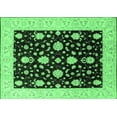 thumbnail image 1 of Ahgly Company Indoor Rectangle Oriental Emerald Green Traditional Area Rugs, 5' x 8', 1 of 4