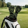 thumbnail image 5 of Yuyamidu Green Deer Golf Club Head Covers American Flag Golf Headcovers for Driver Fairway Woods Hybrids, Waterproof PU Leather Golf Club Cover Accessory, 5 of 8