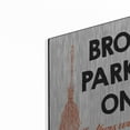 thumbnail image 2 of Luxe Metal Art 'Broom Parking Only' by Lettered & Lined, Metal Wall Art, 16"x12", 2 of 9