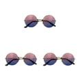 thumbnail image 3 of Qarigey Sun Eyewear Elegante sombrilla creativa Diseño especial Retro Gafas de sol Marco de metal Estilo novedoso para mujer Rosa, azul Type1 NO1, 3 of 6