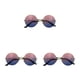 thumbnail image 3 of Qarigey Sun Eyewear Elegante sombrilla creativa Diseño especial Retro Gafas de sol Marco de metal Estilo novedoso para mujer Rosa, azul Type1 NO1, 3 of 6