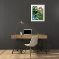 thumbnail image 3 of Fab Funky 26x32 White Modern Wood Framed Museum Art Print Titled - Toucan in Tropical Forest, 3 of 4