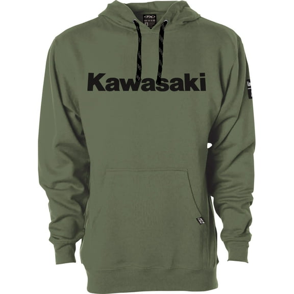 Factory Effex Kawasaki Squad Mens Pullover Hoody Green MD