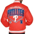 thumbnail image 3 of Men's Starter  Red Philadelphia Phillies Home Plate Printed Graphic Satin Full-Snap Varsity Jacket, 3 of 3