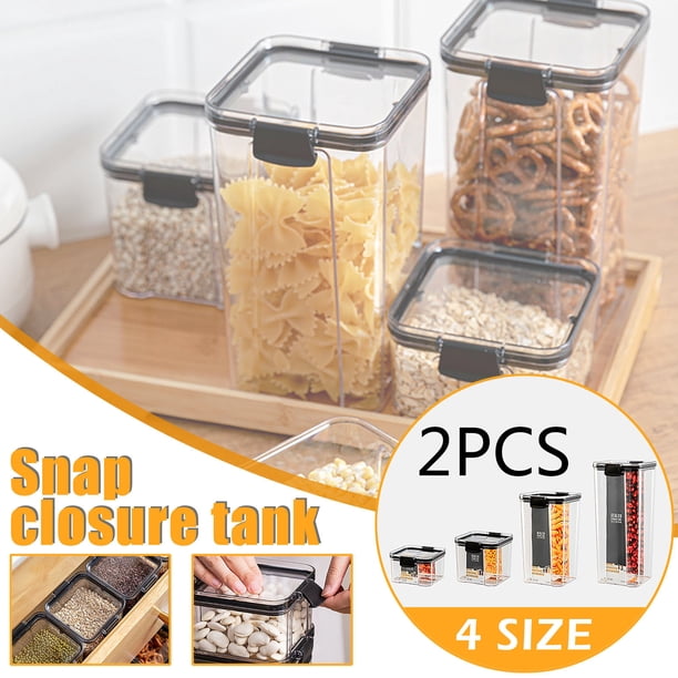 Xihbxyly Juego de Recipientes Herméticos para Almacenamiento, Diseño Compacto, Plástico Duradero, Versátiles para La Cocina, Organización de Refrigerios y Cereales, Tamaños de 460 Ml, 700 Ml, 1300 Ml